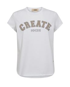 MOS MOSH T-SHIRT, MMCELLI O-SS TEE, SAVANNAH TAN